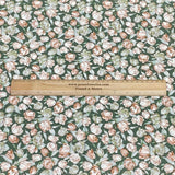 3 Metres, Premium Quality, Printed Dressmaking Viscose - 55" Wide (Green)