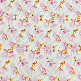 3 Metres, Premium Quality, Printed Dressmaking Viscose - 55" Wide (Baby Pink)