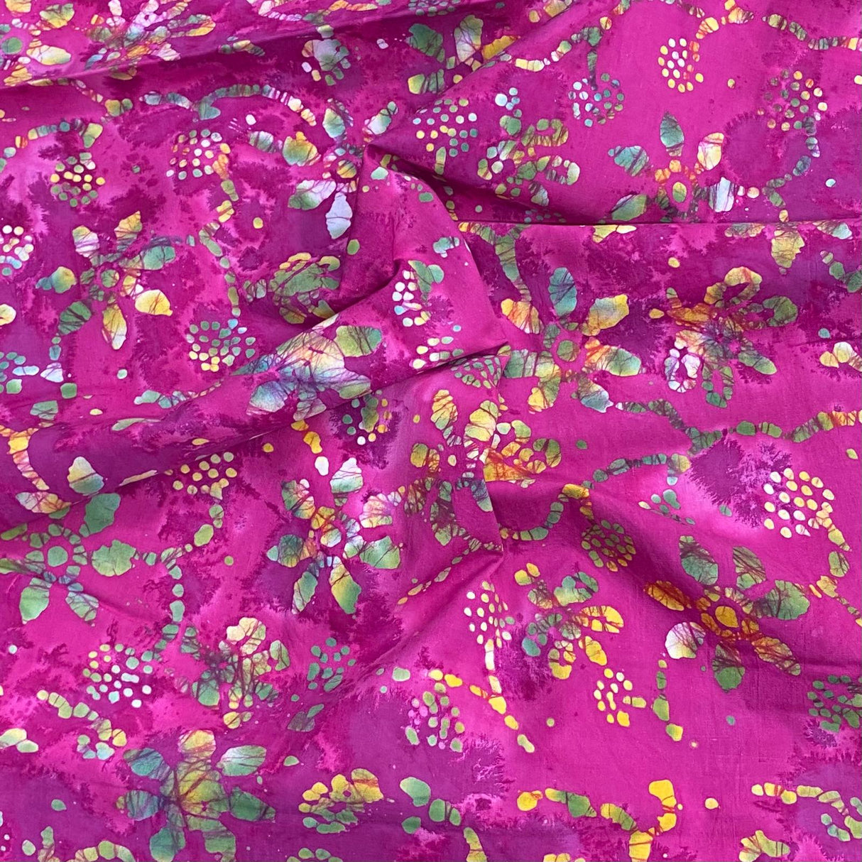 Premium Quality 100% Cotton Batik - 45" Wide (Pink)