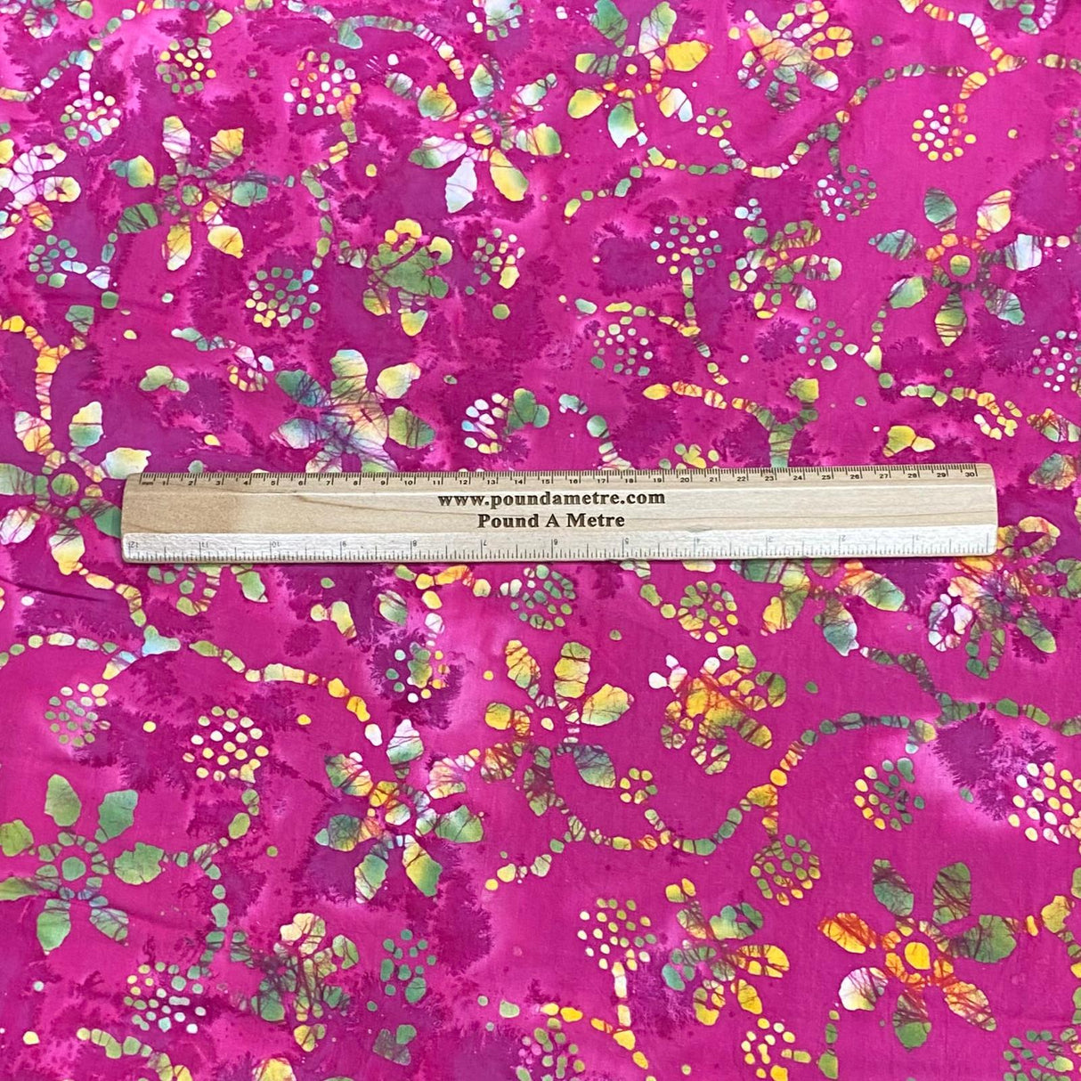 Premium Quality 100% Cotton Batik - 45" Wide (Pink)