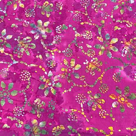 Premium Quality 100% Cotton Batik - 45" Wide (Pink)