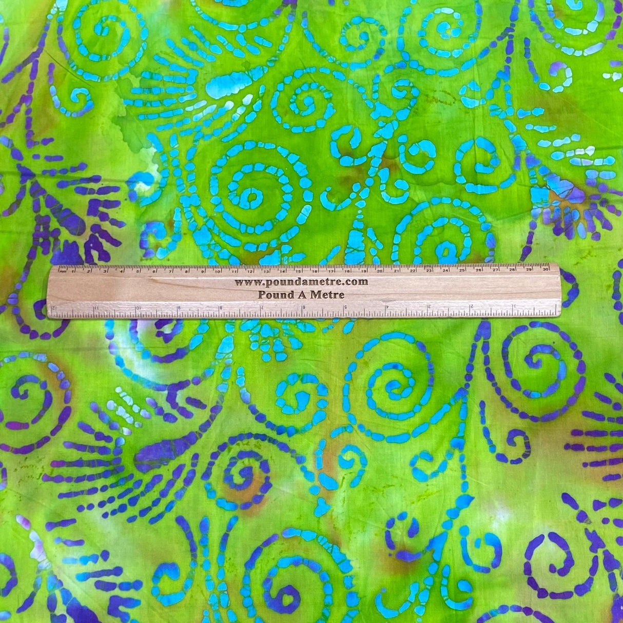 Premium Quality 100% Cotton Batik - 45" Wide (Green)