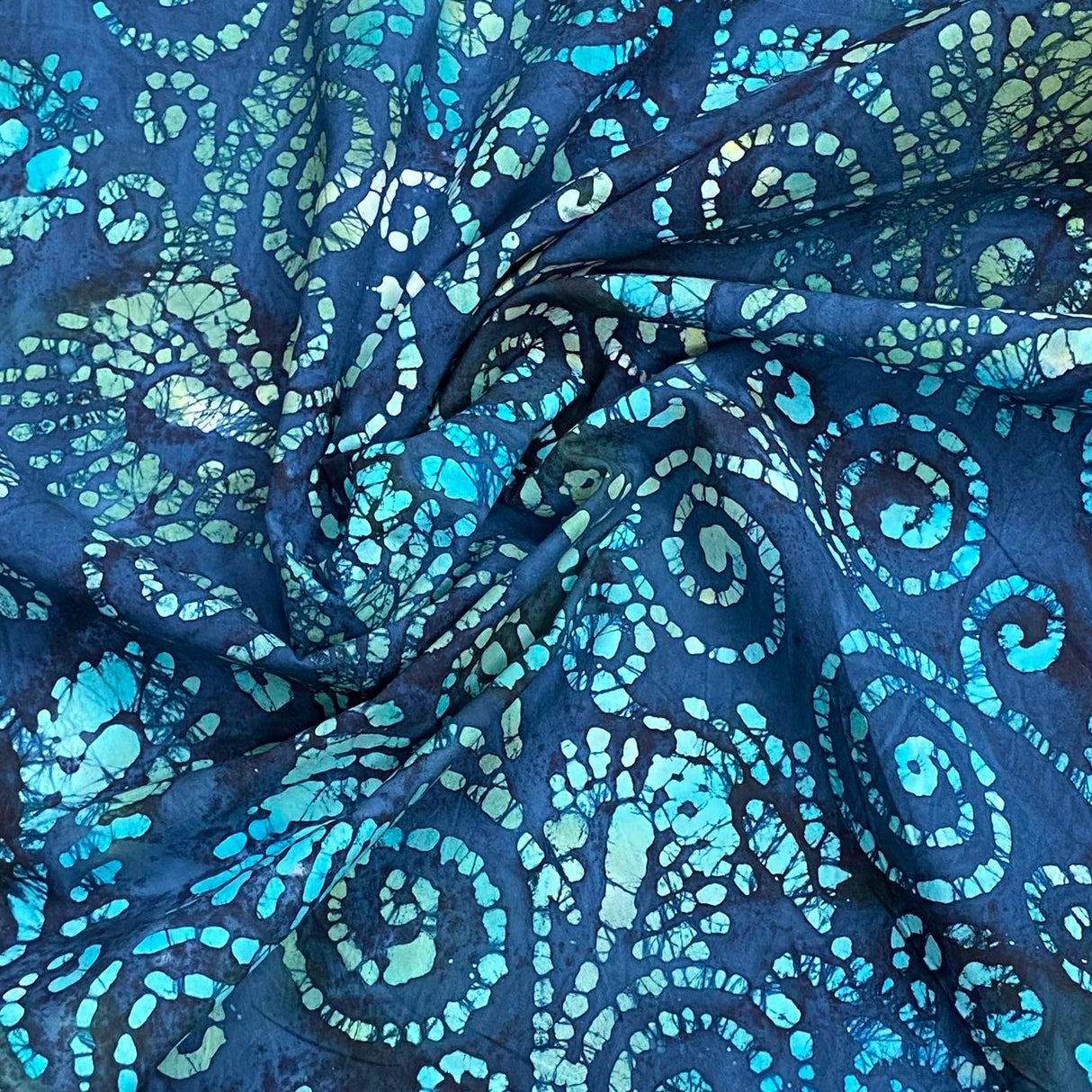 Premium Quality 100% Cotton Batik - 45" Wide (Blue)