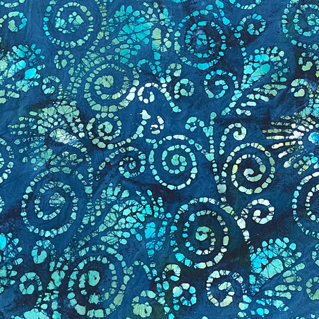 Premium Quality 100% Cotton Batik - 45" Wide (Blue)