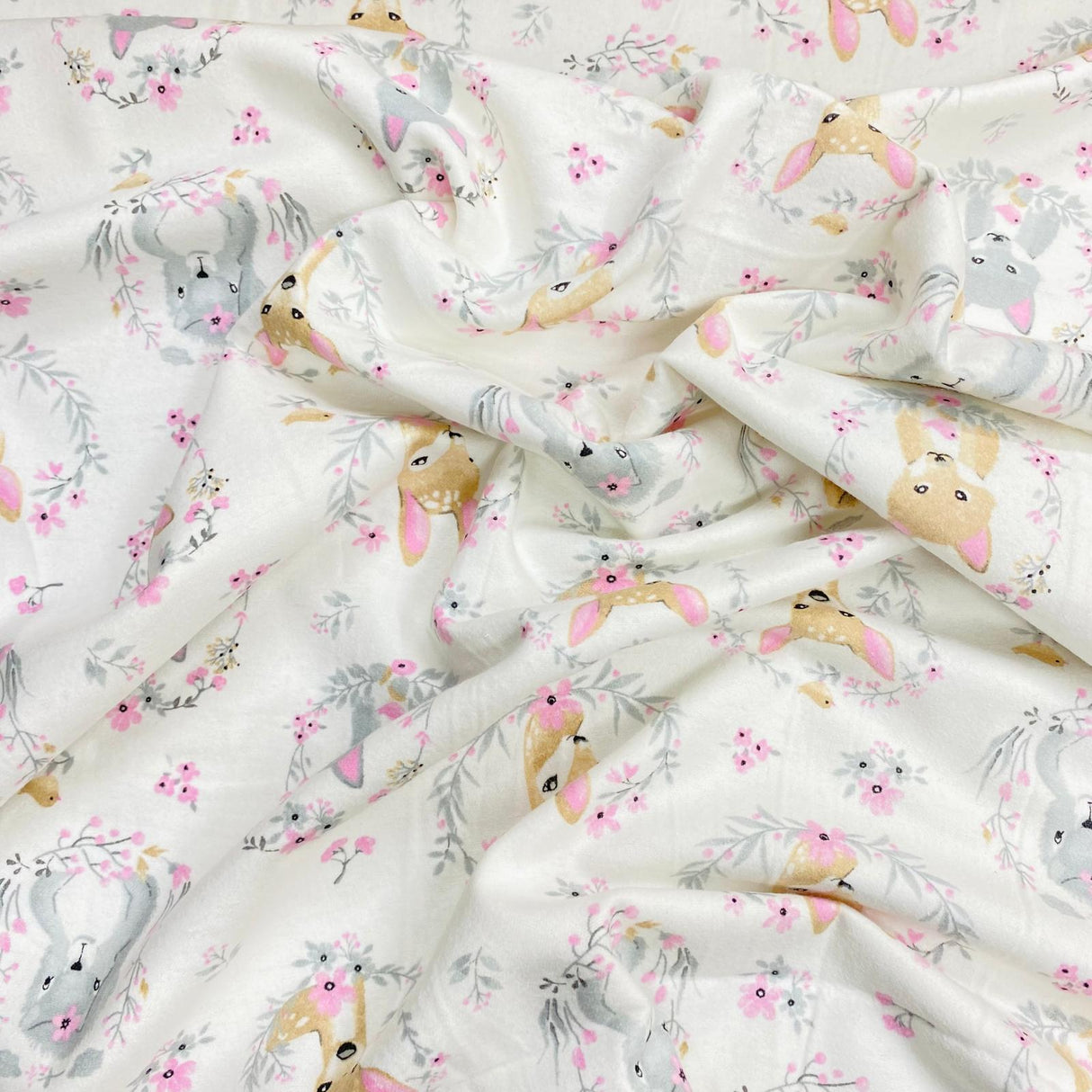 Per Metre High Quality Brushed Cotton - 45" Wide (Wildlife)
