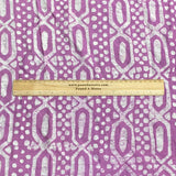 3 Metres, Hand Printed Batik On Viscose - 45" Wide (Grape)
