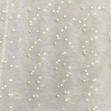 Per Metre Luxurious Beads On Mesh - 55" wide (Ivory)