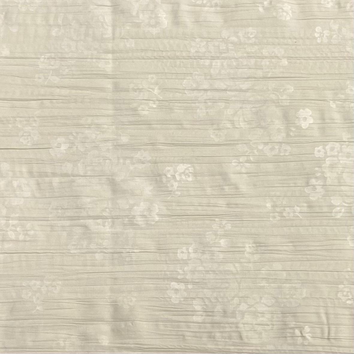 3 Metres Dressmaking Burnout Poly-Cotton - 55" wide (Buttermilk)