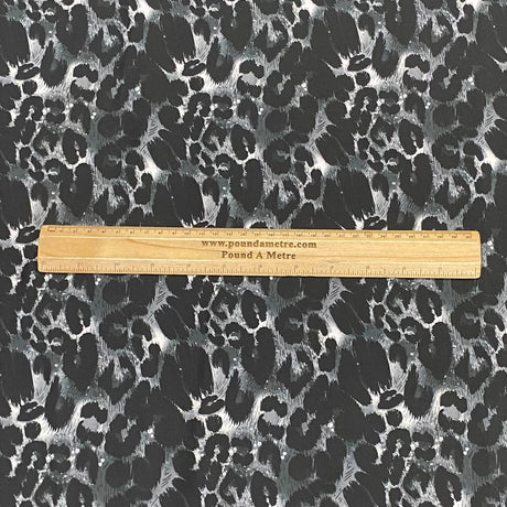 Soft Touch Japanese Printed Crepe - 45" Wide (Black & White)