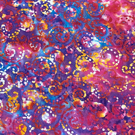Premium Quality 100% Cotton Batik - 45" Wide (Pink)