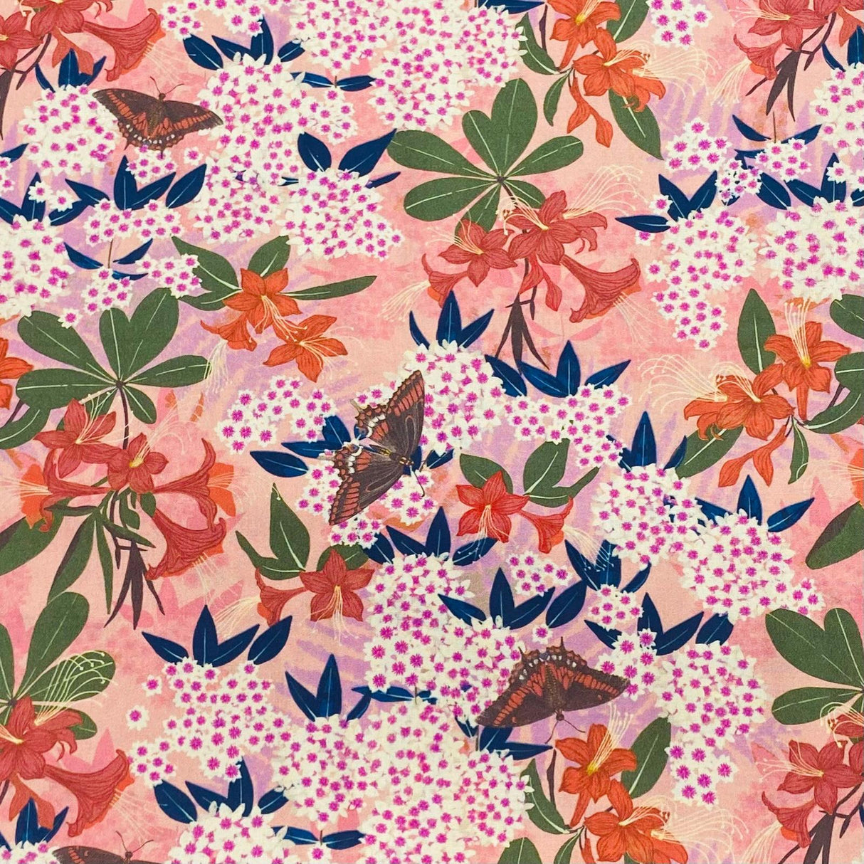 Per Metre 100% Digital Cotton Print - (Eden Garden)