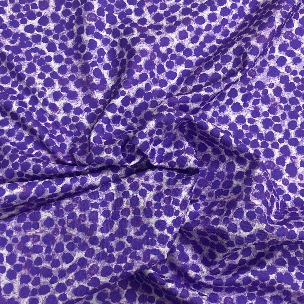 Per Metre 100% Digital Cotton Print - (Purple Patch)
