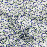Per Metre 100% Digital Cotton Print - (Purple Daisy)