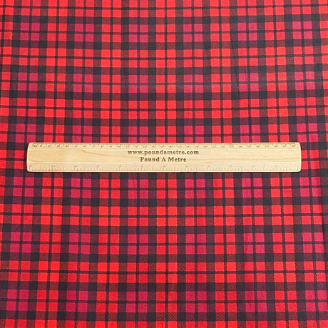 Per Metre 100% Digital Cotton Print - (Tartan)