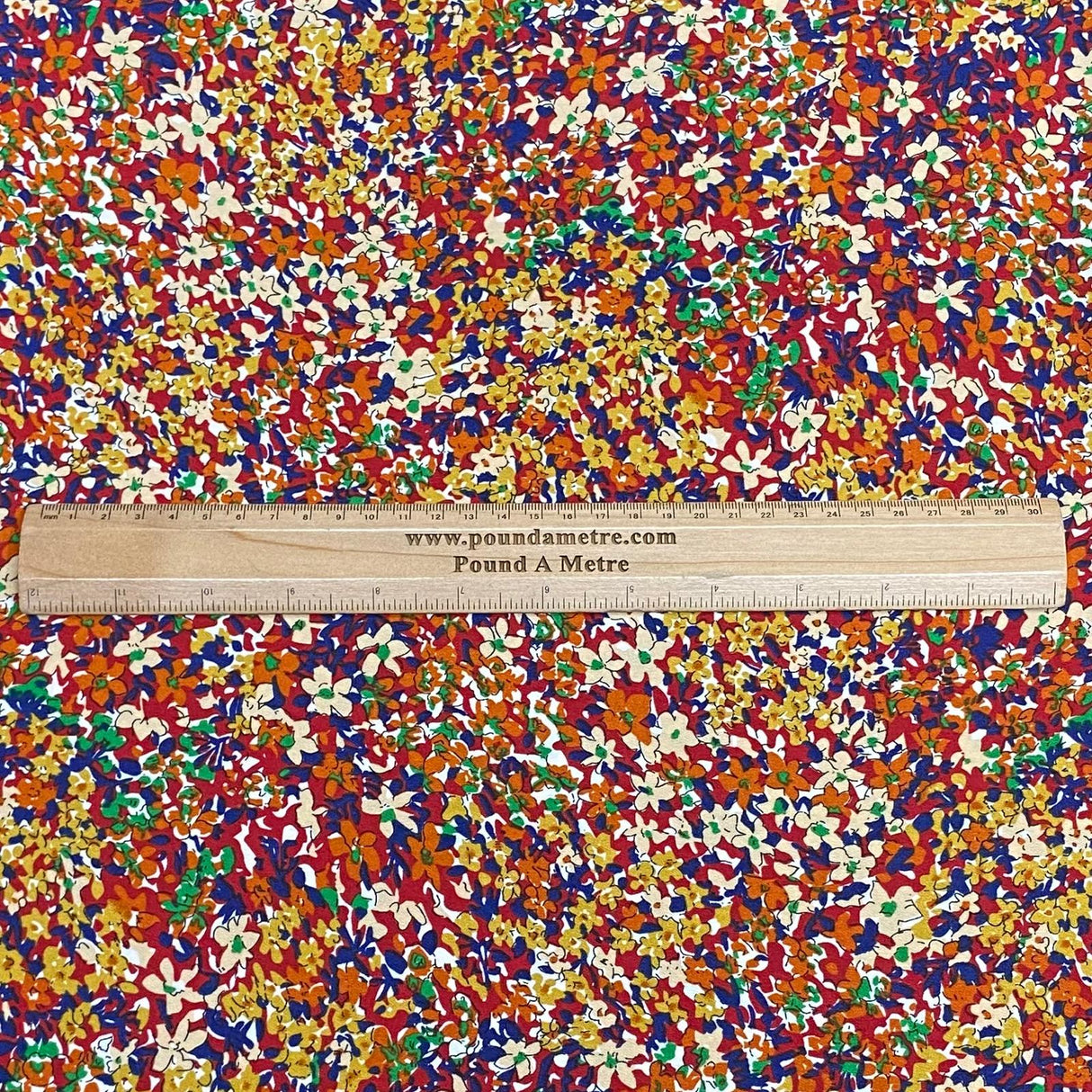 3 Metres Luxurious Solara Crepe 55" Wide (Flower Garden)
