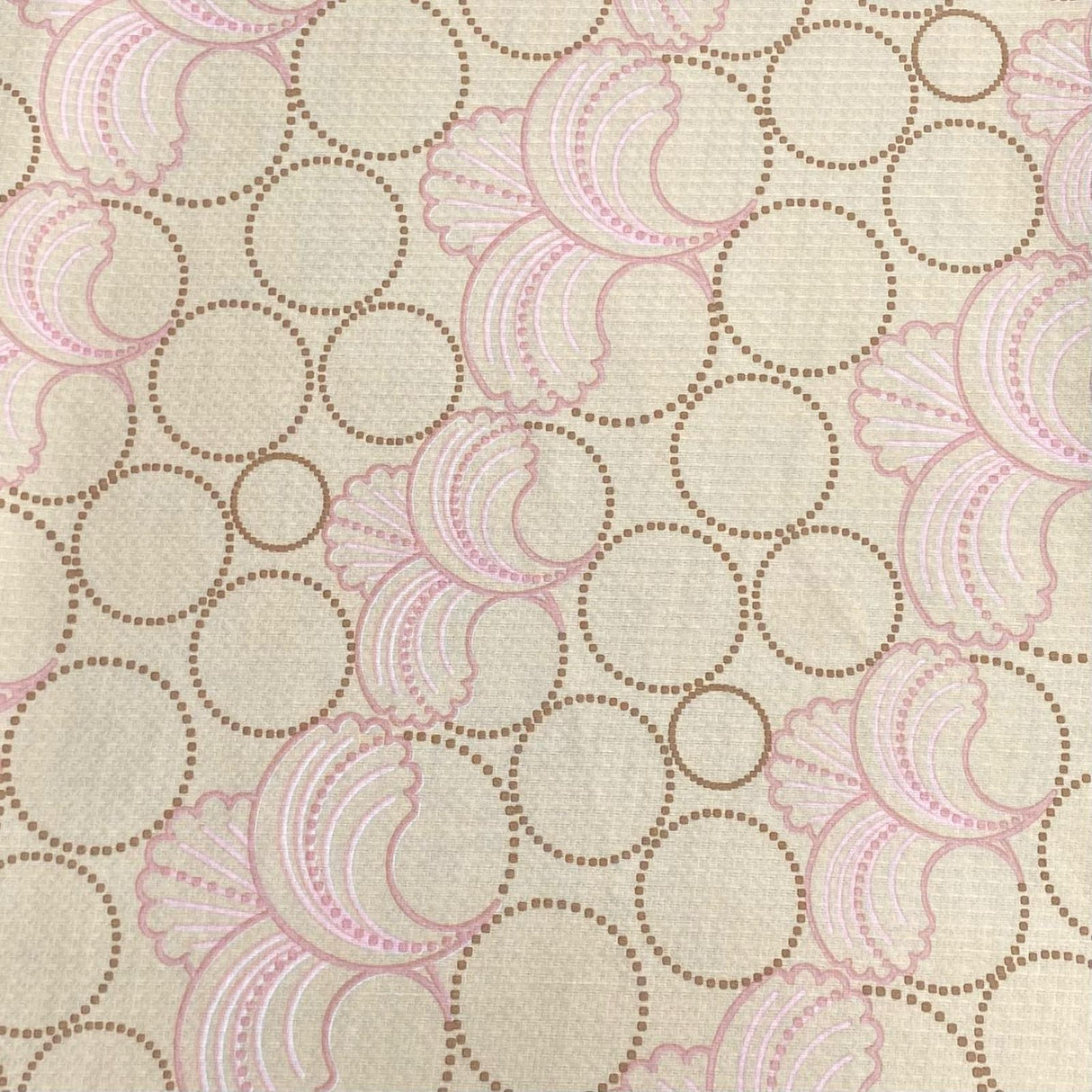 3 Metre Luxurious Soft Viscose Jersey - 55"-  (Beige & Pink)