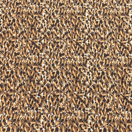 Soft Touch Japanese Printed Crepe - 45" Wide (Brown & Black)