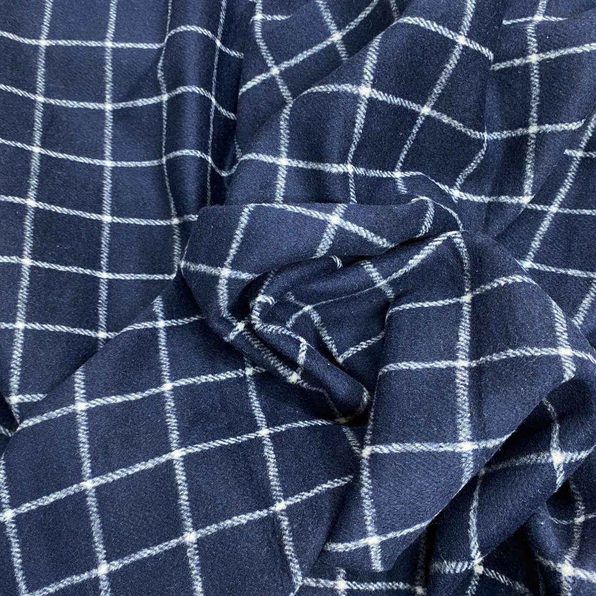 3 Metres Premium Wool Rich Fabric 55" Wide (Navy)