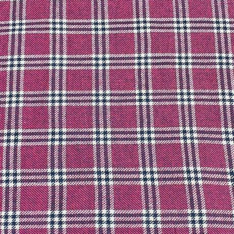 3 Metres Premium Wool Rich Fabric 55" Wide (Purple & White)