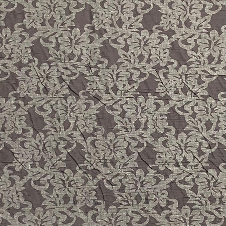 3 Metres Dressmaking Burnout Poly-Cotton - 55" wide (Brown)
