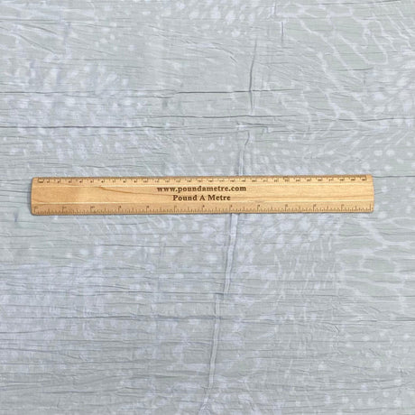 3 Metres Dressmaking Burnout Poly-Cotton - 55" wide (Silver)