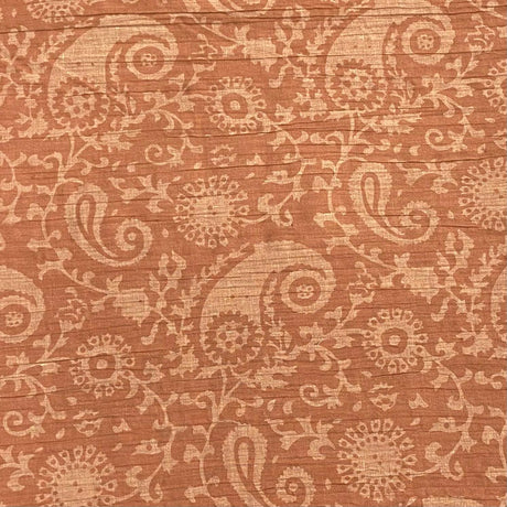 3 Metres Dressmaking Burnout Poly-Cotton - 55" wide (Rust)