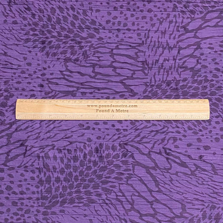3 Metres Dressmaking Burnout Poly-Cotton - 55" wide (Purple)