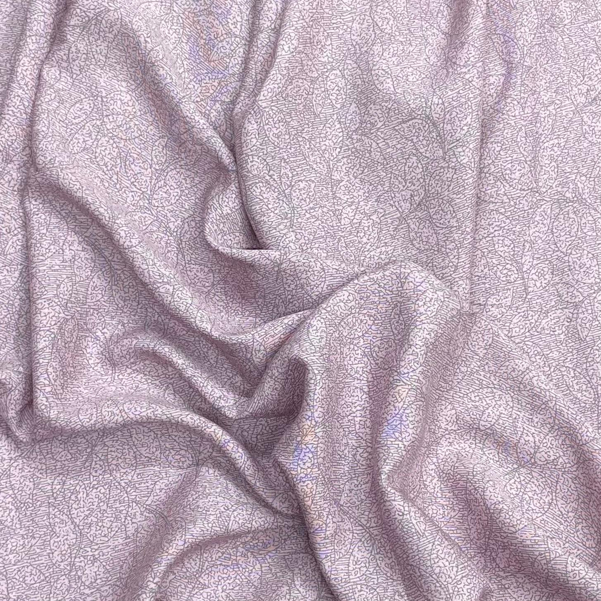 3 Metres, Premium Quality, Printed Dressmaking Viscose - 55" Wide (Lilac)