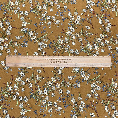 3 Metres, Premium Quality, Printed Dressmaking Viscose - 55" Wide (Floral)