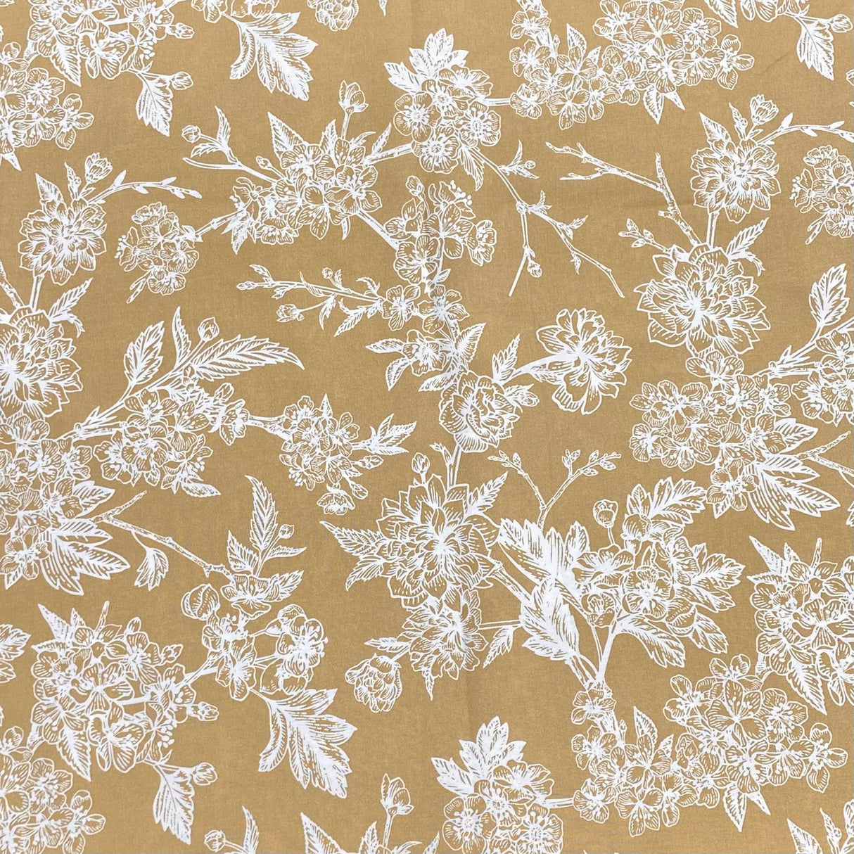 3 Metres, Premium Quality, Printed Dressmaking Viscose - 55" Wide (Yellow Floral)