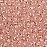 3 Metres, Premium Quality, Printed Dressmaking Viscose - 55" Wide (Peach Floral)