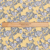 3 Metres, Premium Quality, Printed Dressmaking Viscose - 55" Wide (Mustard Flower)