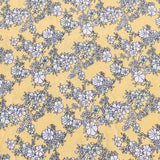 3 Metres, Premium Quality, Printed Dressmaking Viscose - 55" Wide (Mustard Flower)