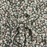 3 Metres, Premium Quality, Printed Dressmaking Viscose - 55" Wide (Big Flower)