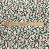 3 Metres, Premium Quality, Printed Dressmaking Viscose - 55" Wide (Big Flower)