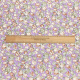 3 Metres, Premium Quality, Printed Dressmaking Viscose - 55" Wide (Lilac Blossom)