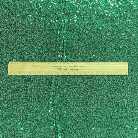 3 Metres - Luxurious Sequins On Net - 55" Wide - (Emerald)