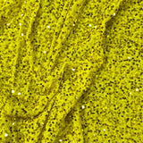Luxurious Sequins On Velvet- 55" Wide - (Yellow)