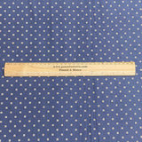 3 Metres Printed Needle Cord Cotton Corduroy 55" Wide  (Blue Squares)