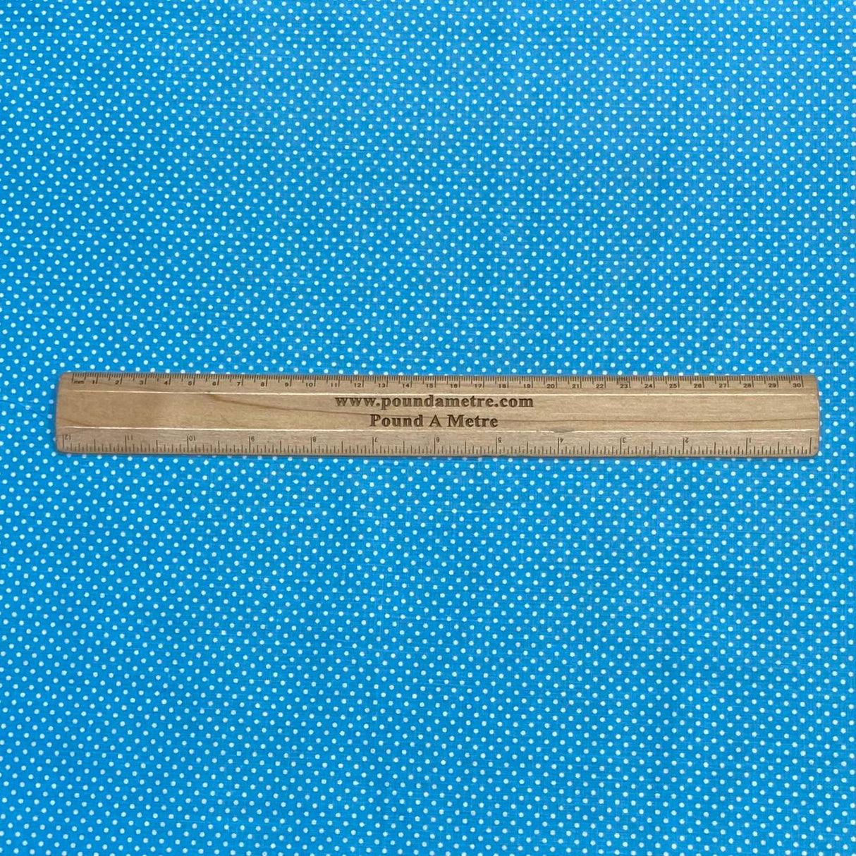 3 Metres Dressmaking Poly-Cotton - 45" wide (Sky Polka)