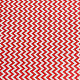 3 Metres Dressmaking Poly-Cotton - 45" wide (Red & White)