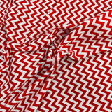 3 Metres Dressmaking Poly-Cotton - 45" wide (Red & White)