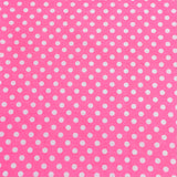 3 Metres Dressmaking Poly-Cotton - 45" wide (Pink Polka)