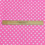 3 Metres Dressmaking Poly-Cotton - 45" wide (Pink Polka)