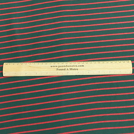 3 Metre Luxurious Soft Viscose Jersey - 60"-  (Green & Red)