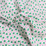 3 Metres Luxury 100% Cotton - 36" Wide - (Green Floral)