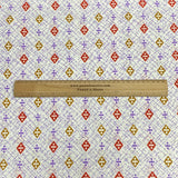 3 Metres Luxury 100% Cotton - 36" Wide - (Red & Gold)