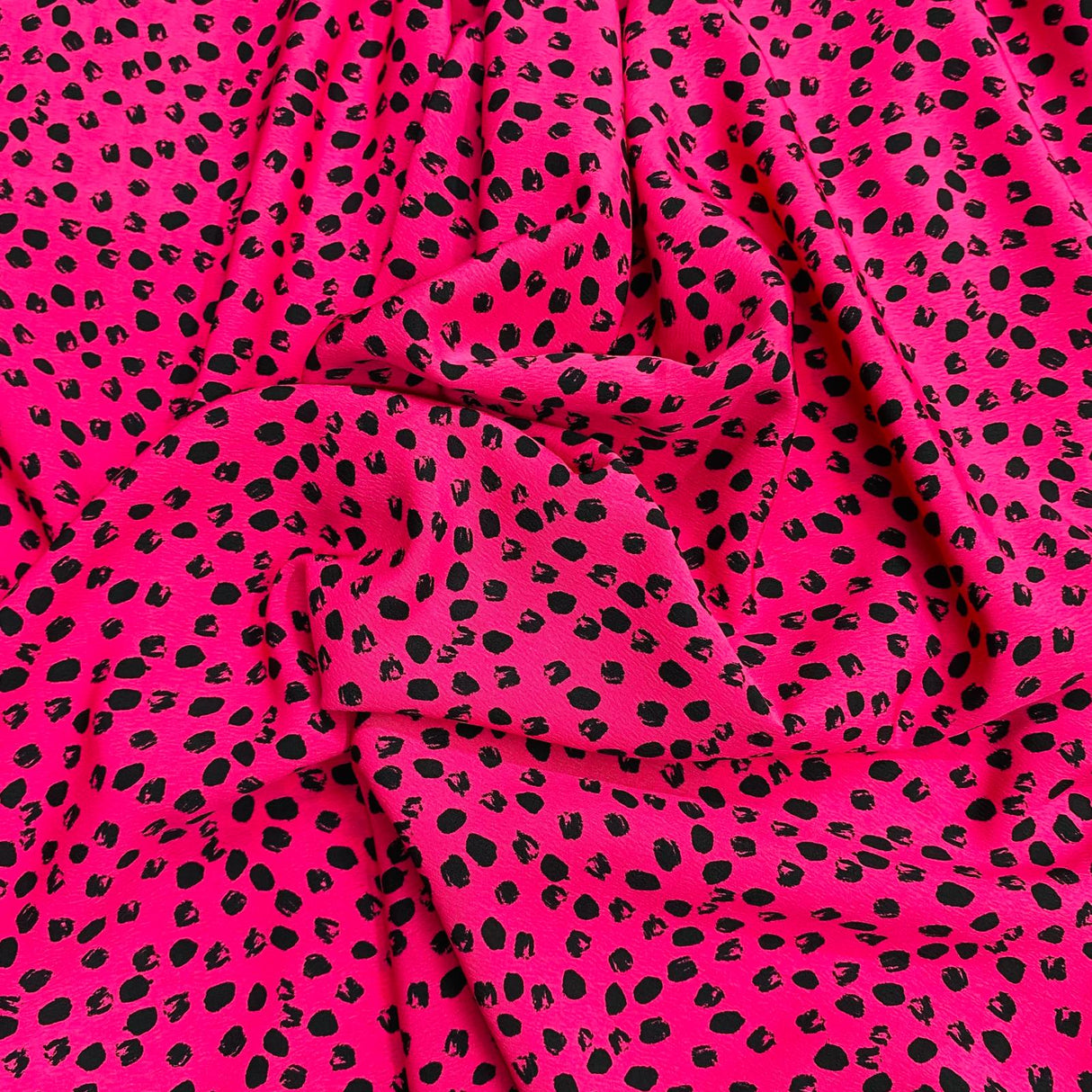 3 Metres Luxurious Solara Crepe 55" Wide (Cheetah Pink)