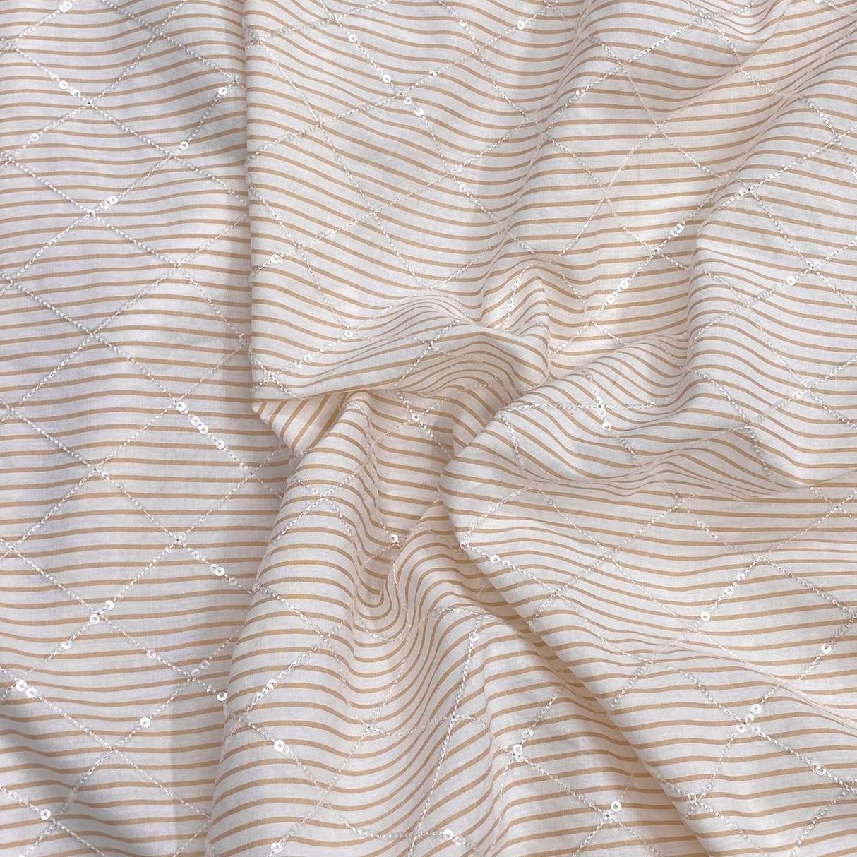3 Metres printed Sequin Poly-Cotton - 55" wide (High Street 37)