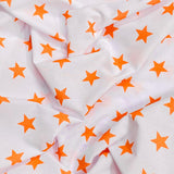 3 Metres Dressmaking Poly-Cotton - 45" wide (Orange Star)
